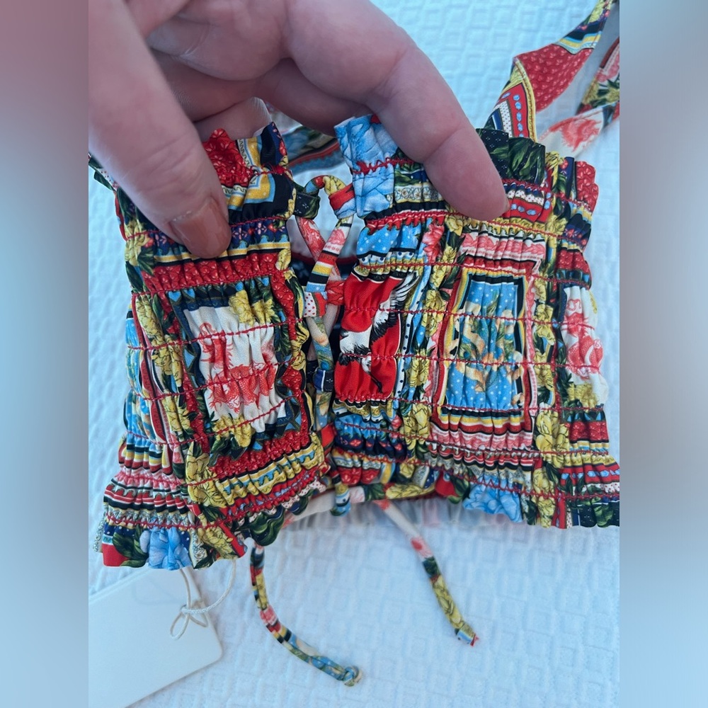 Agua Bendita Ava Voila Swim Top For Kids Size 2 - Picture 10 of 12